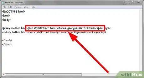 Image titled Change a Webpage Text Font and Color Using CSS Step 3