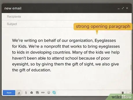 Image titled Write an Email Asking for Donations Step 2
