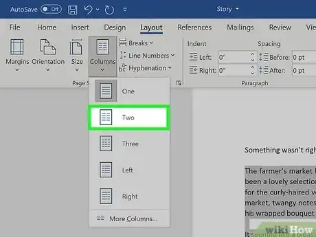 Image titled Make Two Columns in Word Step 5