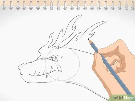 Image titled Draw a Dragon Head Step 15