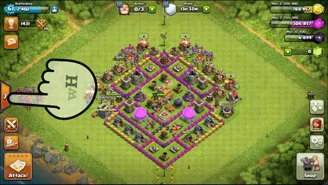 Image titled Friendly Challenge in Clash Of Clans1 part 1 & 2