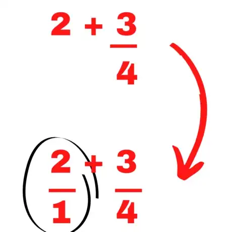 Image titled How to add fractions to whole numbers step 1.png