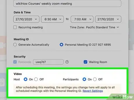 Image titled Schedule a Meeting in Zoom Step 7