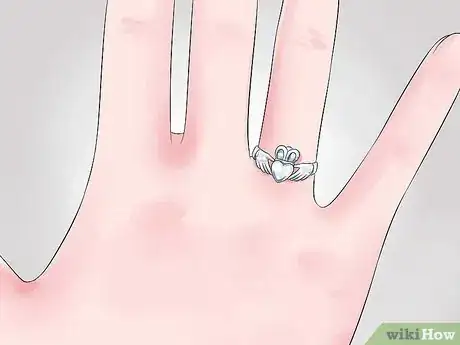 Image titled Wear a Claddagh Ring Step 3