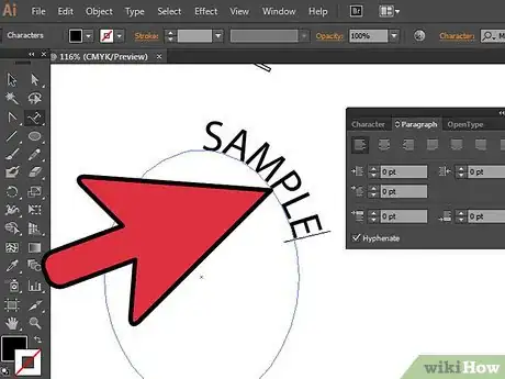 Image titled Create Text on a Path in Adobe Illustrator Step 9