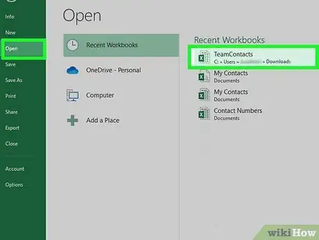 Image titled Import Contacts to Outlook from Excel Step 1