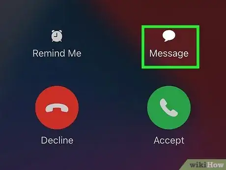 Image titled Respond to Incoming Calls with a Message on an iPhone Step 2