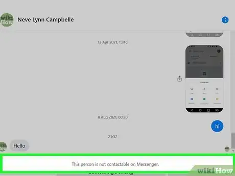 Image titled Know if Someone Blocked You on Facebook Messenger Step 2
