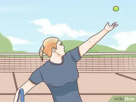 Image titled Hit a Kick Serve in Tennis Step 4