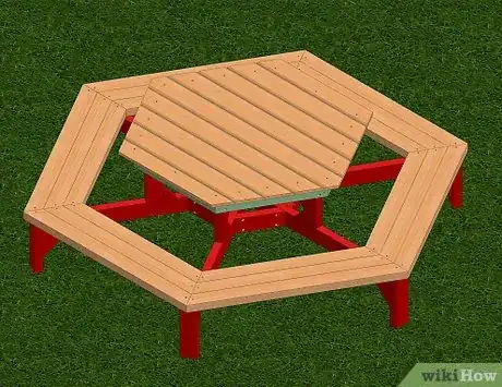 Image titled Build a Hexagon Picnic Table Step 30