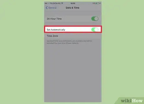 Image titled Change Your Time Zone on an iPhone Step 4