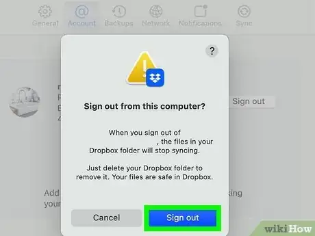 Image titled Log Out on Dropbox on PC or Mac Step 15