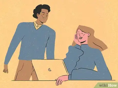 Image titled Get a Guy at Work to Like You Step 2