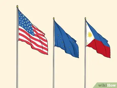 Image titled Display an American Flag with Other Flags Step 4