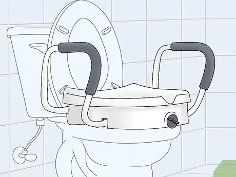 Image titled Install a Raised Toilet Seat Step 1