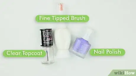 Image titled Create Star Nail Art Step 1