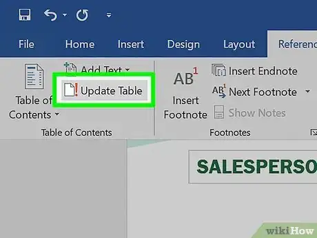 Image titled Edit the Table of Contents in Word Step 7