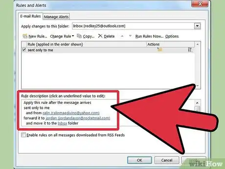 Image titled Create a Rule in Outlook to Forward Mail Step 7