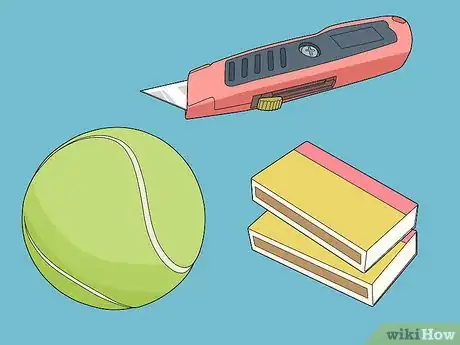 Image titled Make a Match Head Tennis Ball Bomb Step 1