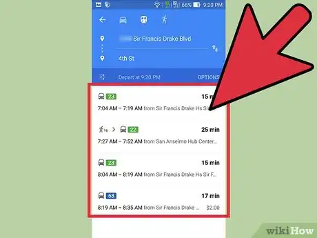 Image titled Get Bus Directions on Google Maps Step 14