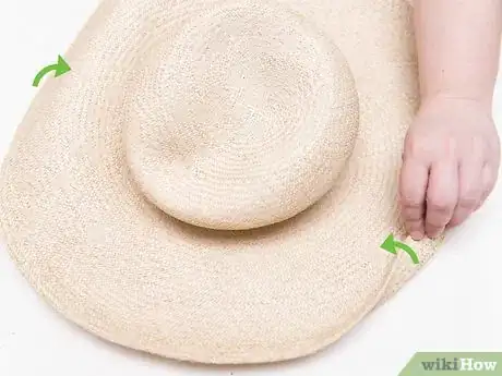 Image titled Fix a Squashed Straw Hat Step 3