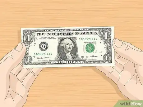 Image titled Make a Turtle out of a Dollar Bill Step 1