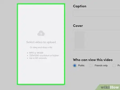 Image titled Upload a TikTok Video from Your PC or Mac Step 5