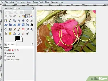Image titled Use Scissors in Gimp Step 5