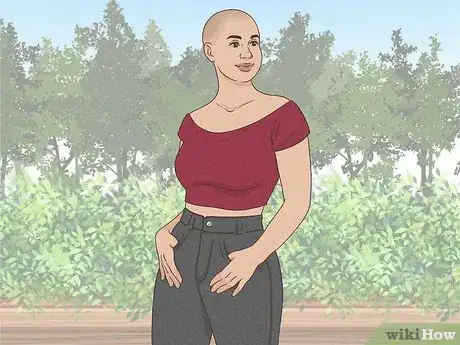 Image titled Be a Bald and Beautiful Woman Step 2