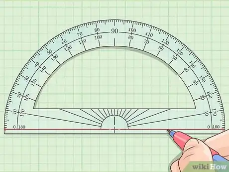 Image titled Make Angles in Math Using a Protractor Step 1