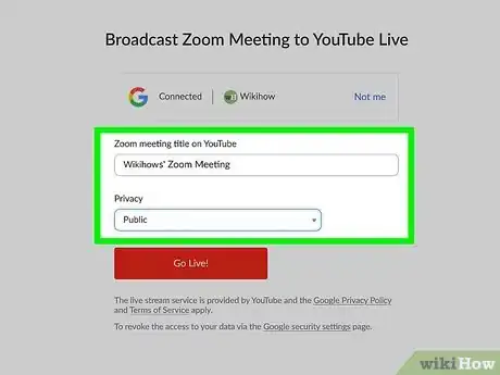 Image titled Live Stream Zoom Step 11