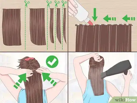 Image titled Glue Hair Step 12