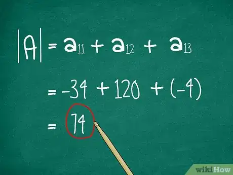 Image titled Find the Determinant of a 3X3 Matrix Step 9