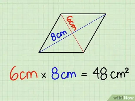 Image titled Calculate the Area of a Rhombus Step 2