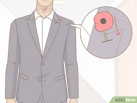 Image titled Wear a Remembrance Day Poppy (UK) Step 5