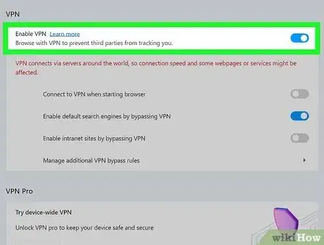 Image titled Turn on the Built‐In VPN for Opera Browser Step 5