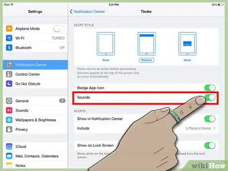 Image titled Adjust Your Tinder Notification Settings on iOS Step 8