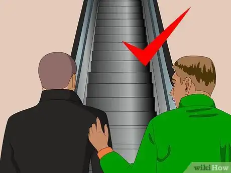 Image titled Get On and Off an Escalator Step 1