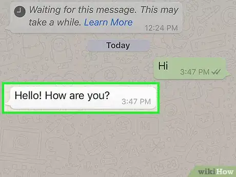 Image titled Reply to a Specific Message on WhatsApp Step 3