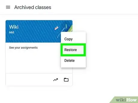 Image titled Archive a Google Classroom Step 5