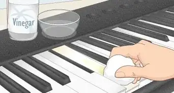 Clean Yellow Piano Keys