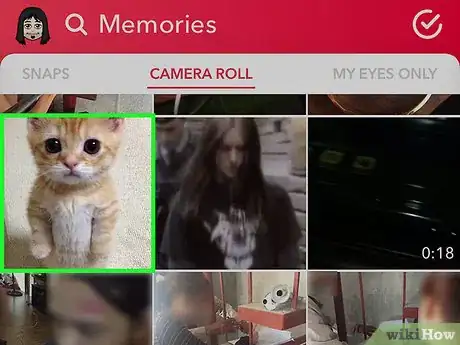 Image titled Post from the Gallery on Snapchat Step 10