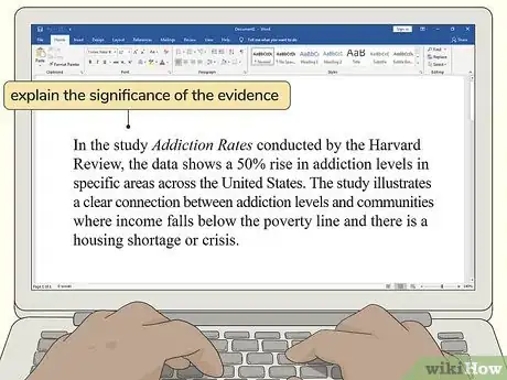 Image titled Introduce Evidence in an Essay Step 12