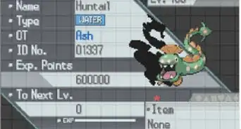 Evolve Clamperl in Pokémon