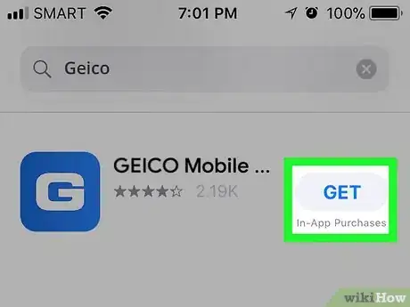 Image titled Add a Geico Insurance Card to Apple Wallet Step 1