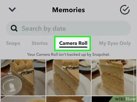 Image titled Back Up Camera Roll in Snapchat Step 12