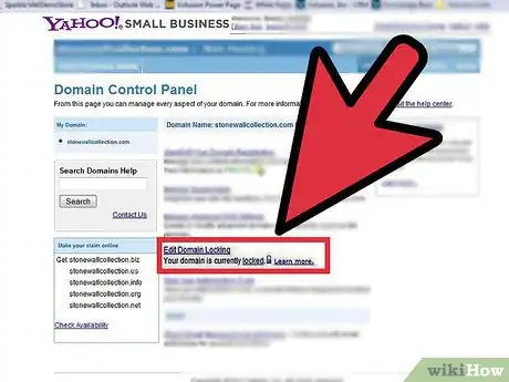 Image titled Transfer a Domain from Yahoo! Account Step 2