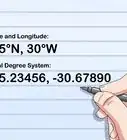 Write Latitude and Longitude