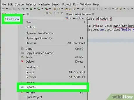 Image titled Create an Executable File from Eclipse Step 3