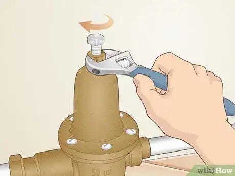 Image titled Adjust Water Pressure Regulator Step 4